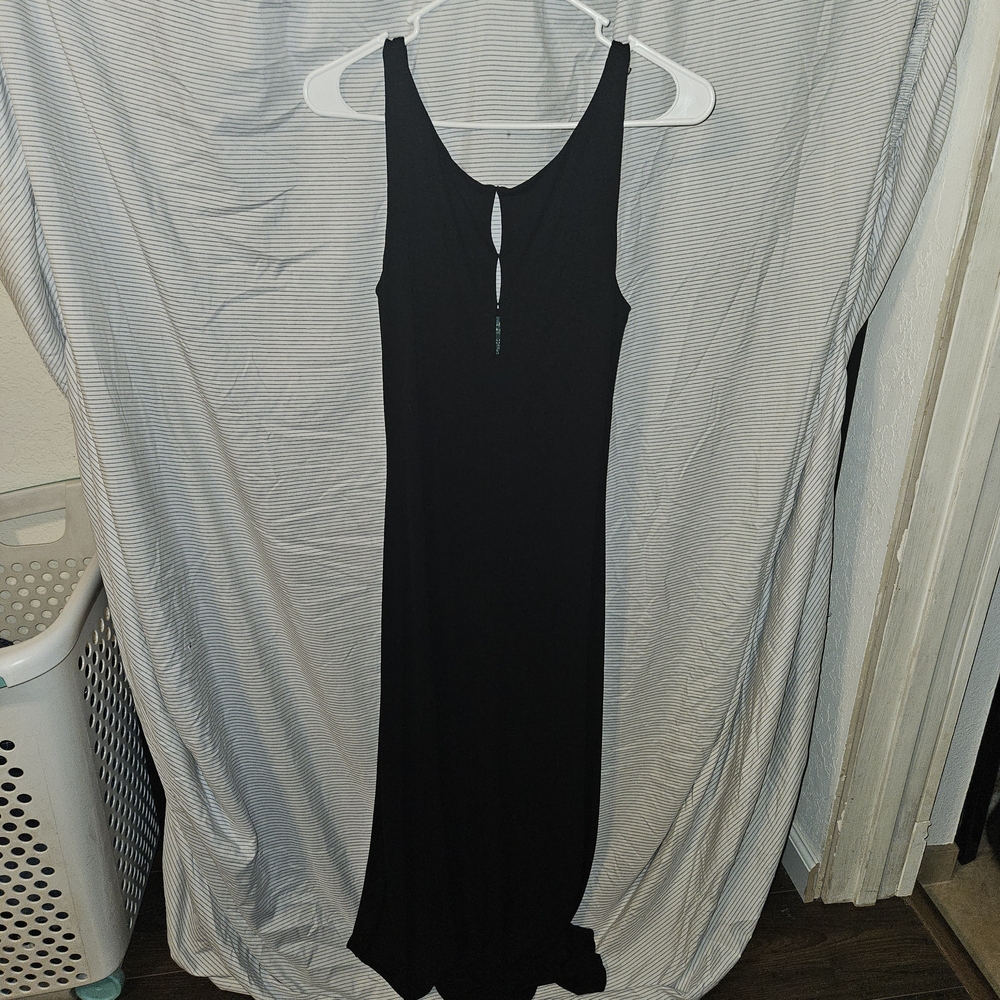 Elegant Vintage Black Maxi Dress